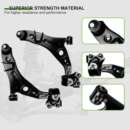Vista 3 de SCITOO Kit de suspensión delantera de 6 piezas, brazo de control inferior y rótula exterior de barra de acoplamiento de extremo de barra