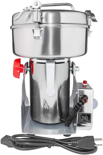 Vista 4 de ALDKitchen Molino de grano Molinillo tipo oscilante para especias, hierbas, raíces Uso comercial Acero inoxidable 110V (26.46 oz)