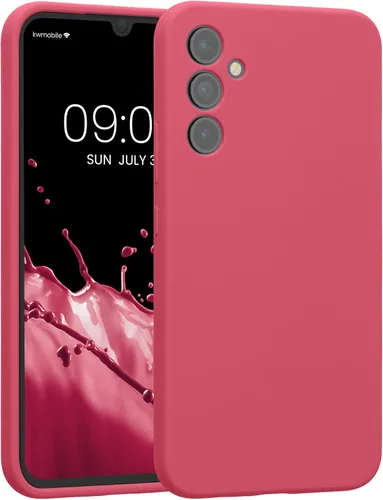 Vista 8 de kwmobile Funda compatible con Samsung Galaxy A34 5G - Funda delgada de silicona TPU - Acabado suave al tacto - Chocolate