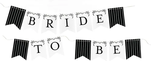 Hortense B. Hewitt Accesorios para despedida de soltera con lazo "Bride to Be" para fiesta, 180 pulgadas de largo