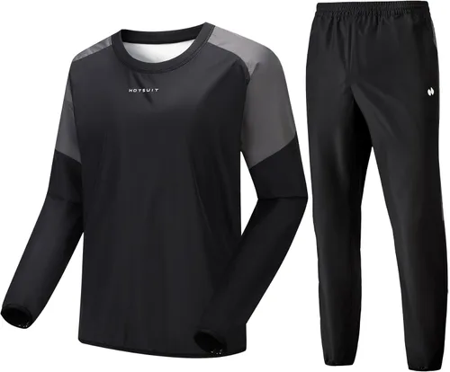Vista 42 de HOTSUIT Traje de sauna para hombre, traje de sudor, chaqueta de entrenamiento duradera para gimnasio