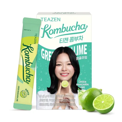 Vista 35 de TEAZEN Té de mango y guayaba y kombucha, mezcla de bebida hidratante, sin azúcar, probióticos vivos y prebióticos, 30 palitos, 5.29 onzas