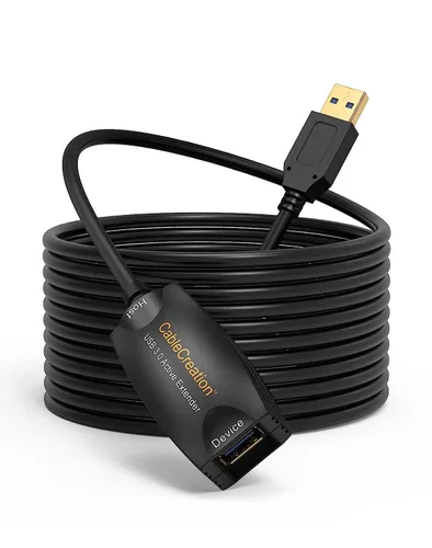 CableCreation Cable de extensión USB 3.0 activo de 16.4 pies, extensor USB 3.0 macho a hembra con amplificador de señal, compatible con Oculus Quest