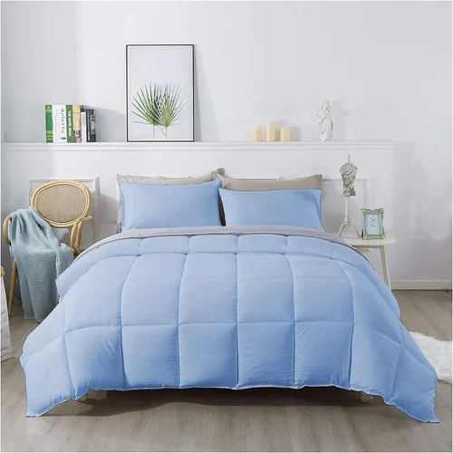 Vista 15 de 1 edredón de gran tamaño Super King (120 x 98 pulgadas), 400 GSM, 800 hilos, 100% algodón egipcio, edredón de lujo ultra suave, color gris pardo