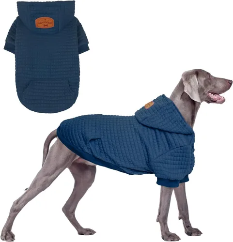 Vista 36 de BEAUTYZOO - Sudadera con capucha para perros macho o hembra pequeños, medianos y grandes, ropa cálida de invierno y otoño, talla S o M, suéter