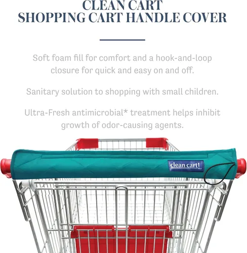 Vista 3 de Funda segura para mango de carrito de compras, colores brillantes, paquete de 3