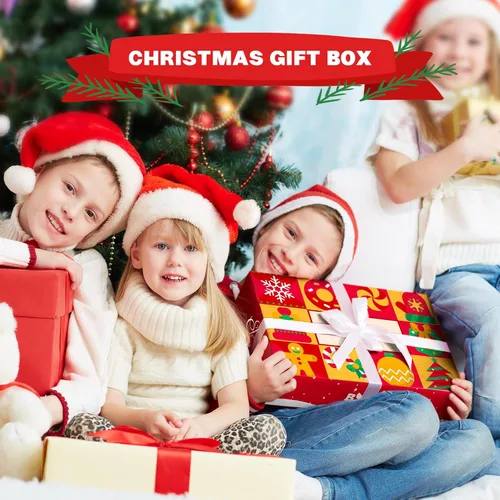 Vista 3 de BOOZUU Juego de bloques de construcción de árbol de Navidad, 1124 piezas de ladrillos de construcción de Navidad, juguete de regalo de Navidad