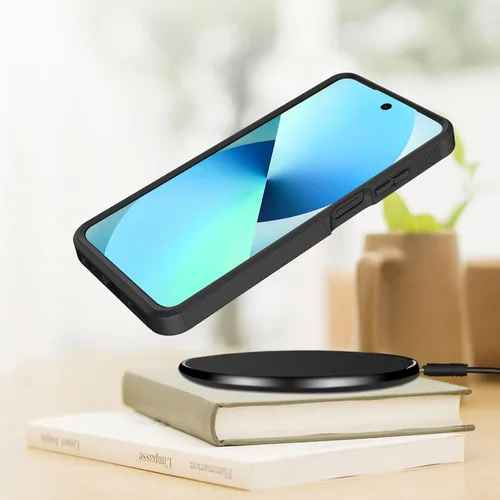 Vista 3 de para Moto G Play 4G 2024, funda de dos capas híbrida resistente y a prueba de golpes, PC duro + silicona suave protectora para Motorola Moto G Play