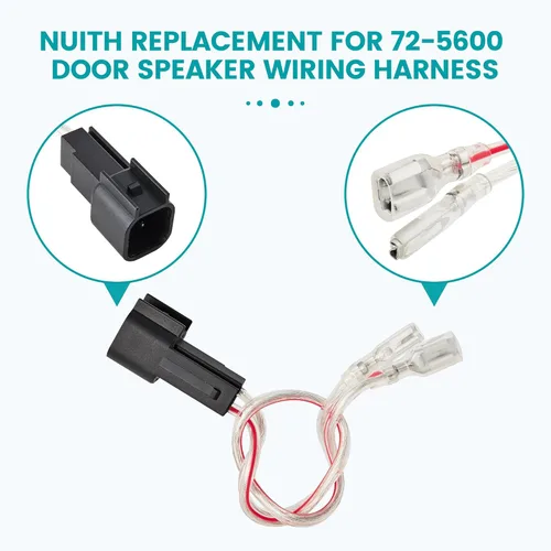 Vista 6 de NuIth Arnés de cableado de altavoz de puerta trasera delantera para Ford 1998-2016/Mazda 2001-2013/1999-2011 Lincoln Install Aftermarket cable