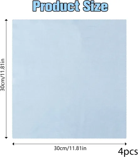 Vista 2 de 4 paños suaves para violín de 11.8 x 11.8 pulgadas, paños de limpieza de microfibra suaves sin pelusas, paño de limpieza de guitarra para guitarra