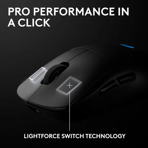Vista 7 de Logitech G PRO 2 Lightspeed - Mouse inalámbrico para juegos, para diestros o zurdos con hasta 4 botones laterales magnéticos personalizables