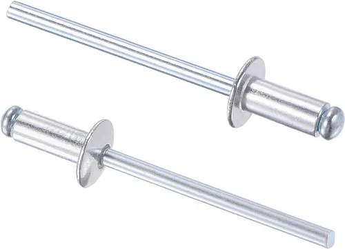 Vista 8 de uxcell Remaches ciegos, remaches de aluminio para tirar de remaches de decoración de núcleo de 0.197 in de diámetro de 1.181 in de longitud