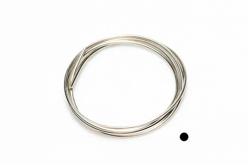 Calibre 10, alambre de plata de níquel CDA #752 aleación de grado de joyería suave (redondo), fabricado en Estados Unidos, 1 onza (2 pies) por CRAFT