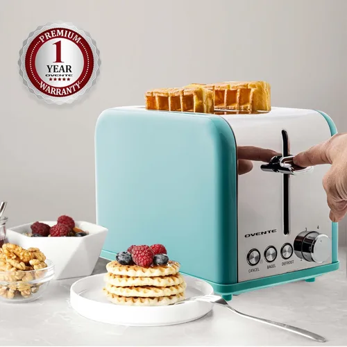 Vista 9 de OVENTE Electric Toaster Machine with 6-Shade Browning Selector Setting, Compact Design and Removable Crumb Tray, 700W Power Perfect for Toasting