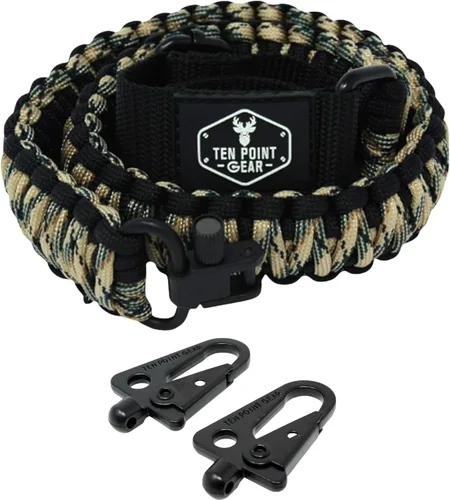 Vista 12 de Cuerda tipo paracaídas para armas de fuego 550, ajustable, con soporte giratorio