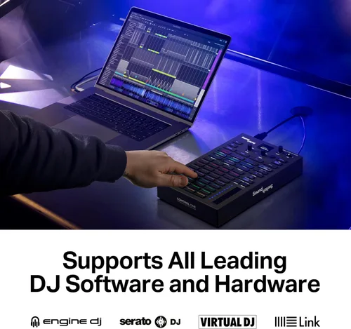 Vista 5 de SoundSwitch Control One - Controlador profesional de iluminación DMX para DJ con 3 meses de acceso al software SoundSwitch y soporte para luces DMX
