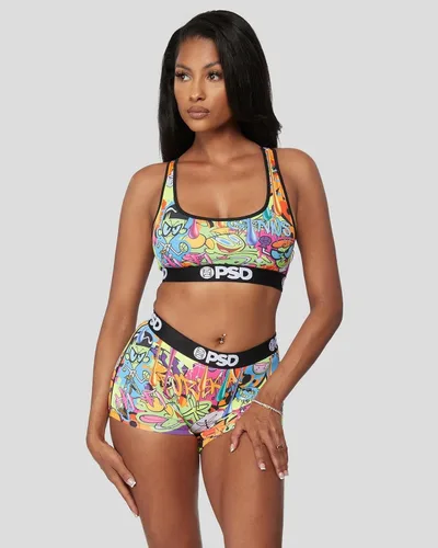 Vista 8 de PSD Women's Cartoon Network Boy Shorts - Full Coverage Women's Underwear featuring Powerpuff Girls & Dexter