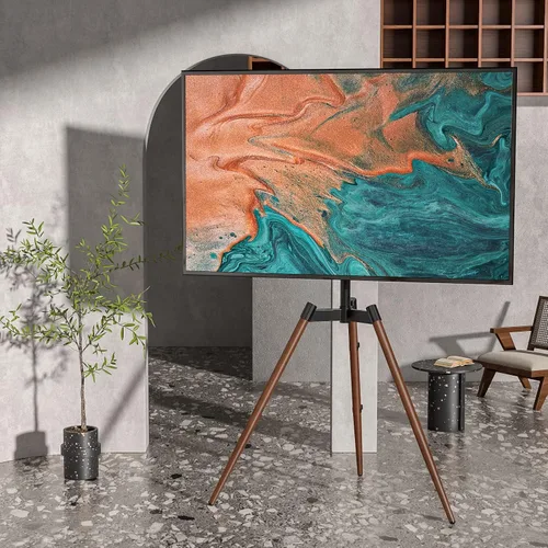 Vista 6 de Rfiver Soporte de TV con caballete artístico, altura ajustable y giratorio de 100° para televisores de pantalla plana LCD LED de 32 a 65 pulgadas