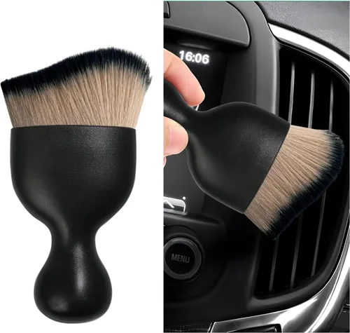 Vista 27 de Cepillo para polvo interior de coche Dickno, cepillos de detalle de auto suaves sin rayones, herramienta universal de limpieza interior de vehículo