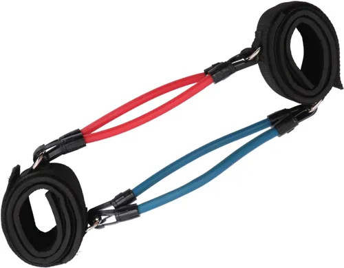 BESPORTBLE 2 unids correa de tubo de pierna Pilates correa de tobillo banda de resistencia de pierna muslo banda de látex ajustable cuerda de