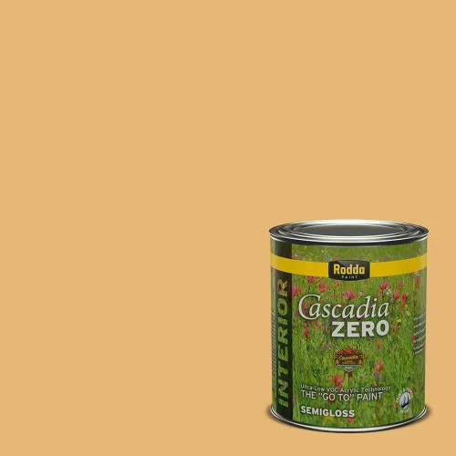 Vista 211 de Rodda Paint CASCADIA ZERO - Pintura e imprimación semibrillante para interiores en uno, cuarto de galón, bizcocho de limón