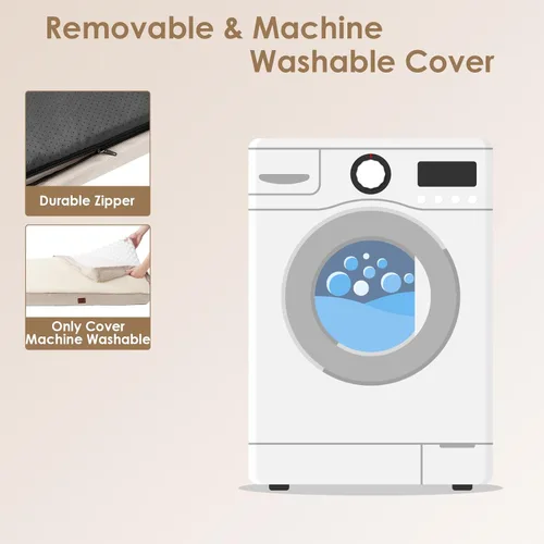 Vista 6 de EHEYCIGA Camas ortopédicas XL para perros extra grandes con funda extraíble lavable para jaula, camello, 41 x 27 pulgadas