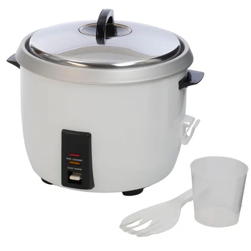 Vista 8 de FSE RC-0030 Arrocera de alta calidad resistente, capacidad de 30 tazas, función de mantener el calor, tenedor de plástico de gran