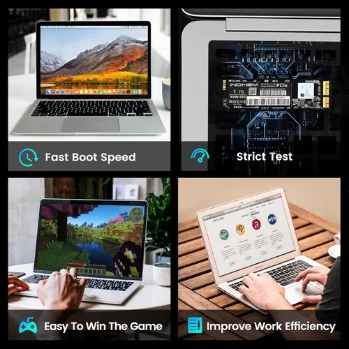 Vista 5 de INDMEM PCIe NVMe Gen3x4 SSD 1TB 3D TLC NAND Disco duro flash SSD de repuesto para MacBook Air 2013-2017, MacBook Pro Retina 2013-2015, iMac