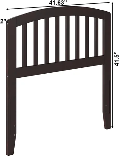 Vista 3 de AFI Atlantic Furniture AR288821 Richmond Cabecera individual, color espresso