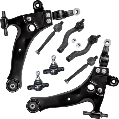 Vista 231 de Detroit Axle - Kit de brazos de control de extremo de 8 piezas para Toyota 2001-2003 Highlander 2002-2003 Camry Lexus ES300, 2 brazos de control