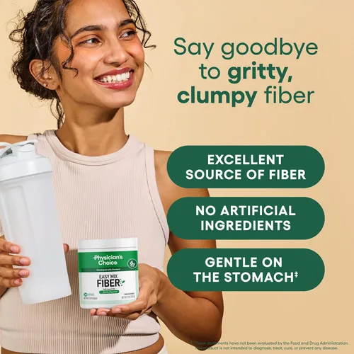 Vista 2 de Physician's CHOICE Paquete de 30 probióticos para mujer + fibra de mezcla fácil