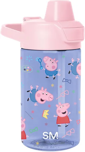 Vista 31 de Simple Modern Blippi - Botella de agua de plástico Tritan Summit de 12 onzas sin BPA con tapa cubierta con popote a prueba de fugas para niños