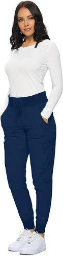 Vista 3 de Pantalones quirúrgicos acanalados para mujer