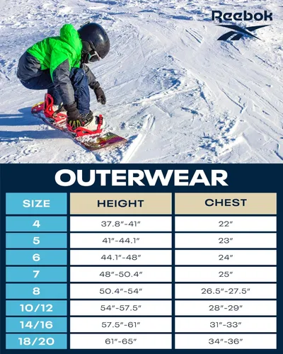 Vista 7 de Reebok Chaqueta para niño Abrigo acolchado ligero Abrigo básico para niños (7-16)