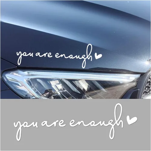 Vista 9 de Adhesivos para Espejos de Coche, Adhesivos de Espejo Retrovisor "Hello Beautiful", Decoración de Ventana de Coche, Adhesivos para Espejo de Tocador