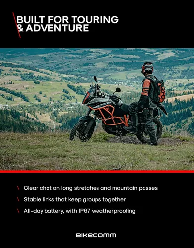 Vista 9 de BIKECOMM BK-S2 Intercomunicador de auriculares Bluetooth para motocicleta, altavoces inalámbricos de alcance de 3,937.0 ft, sistema de comunicación