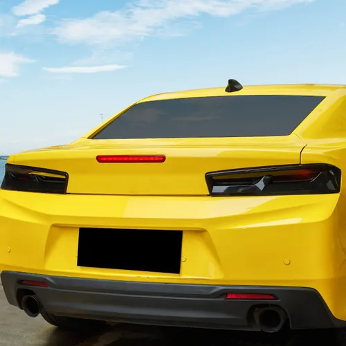 Vista 7 de Fundas de lámpara trasera, protectores de luz trasera ahumada, compatibles con Chevrolet Chevy Camaro 2016 2017 2018, accesorios exteriores, ABS