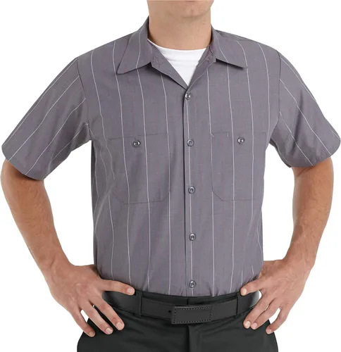 Vista 15 de Red Kap Camisa de uniforme de manga larga para hombre Negro