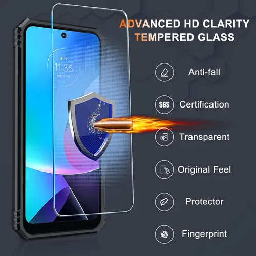 Vista 7 de Janmitta Compatible con Moto G Play 2023, G Power 2022/G Pure Funda con Cubierta Deslizante Integrada para Lente de Cámara + Protector de Pantalla +