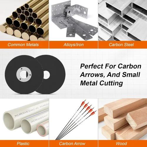 Vista 7 de SI FANG Paquete de 10 ruedas de corte de amoladora de troqueles de 2 pulgadas, mini disco de corte de metal de 2 x 1/16 x 3/8 pulgadas, ruedas