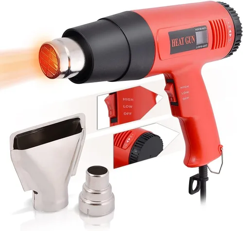 Vista 2 de NEWISHTOOL Kit de herramientas de envoltura de vinilo con pistola de calor, kit de envoltura para automóvil, escobilla de fieltro, escobilla