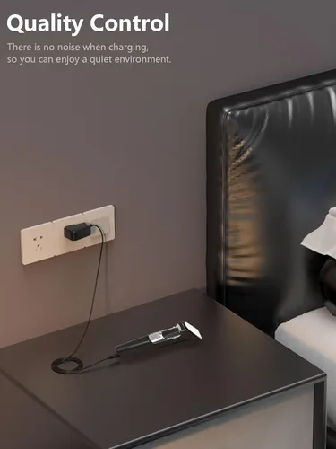 Vista 6 de Cargador de afeitadora de 8 V compatible con Philips Norelco Hq840, cable de alimentación de repuesto compatible con adaptador de batería