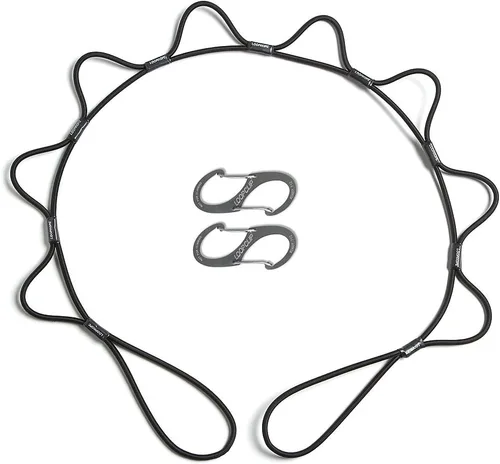 LoopRope | Sistema de amarre de cuerda elástica | Correa de carga ajustable | Sin nudos | Camión, RV, ATV, camping, accesorio al aire libre,