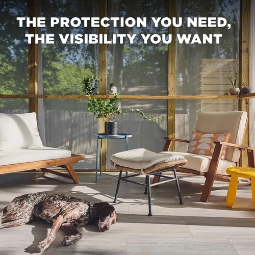 Vista 5 de DOCA - Malla de malla para ventana de 84 pulgadas x 100 pies, repuesto de pantalla de ventana, rollo de malla de fibra de vidrio para ventana