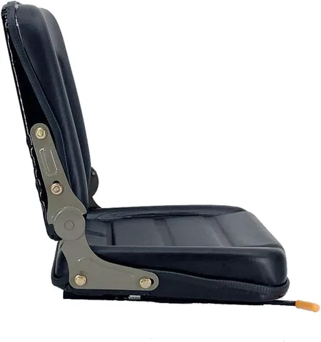 Vista 6 de Cozyel Asiento de tractor de suspensión de PVC con ángulo de respaldo ajustable de 140 Negro Se adapta a carretilla elevadora de excavadora