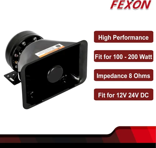Vista 2 de Altavoz de sirena de alto rendimiento compatible con cualquier 100-200 vatios 100W 200W