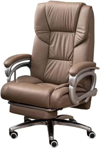 Vista 6 de Big and Tall Office Chair Leather Executive Heavy Duty Ergonomic Computer Desk Chair with Adjustable Lumbar Support Headrest and Footrest High Back