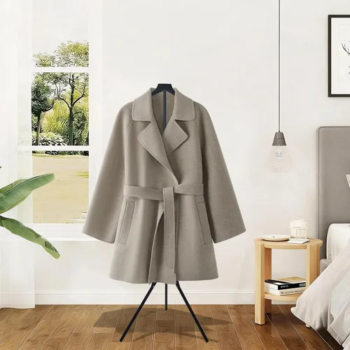 Vista 6 de 2 Pack Adjustable Shirt Display Stand 32-63 Inch, Foldable Metal Mannequin Torso Rack w Sturdy Tripod Base for Dress, Garment,Jacket Coat Portable