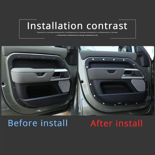 Vista 2 de Para Land Rover Defender 2020 2021 aleación de aluminio protección de tornillo de puerta, cubierta decorativa, accesorios de automóvil