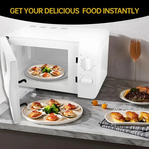 Vista 6 de Plato giratorio de vidrio para microondas de 9.6", Plato de microondas de 24.4cm, Plato de vidrio de repuesto para bandeja, Plato de vidrio